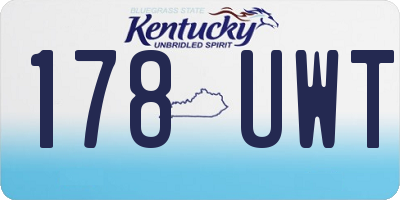 KY license plate 178UWT
