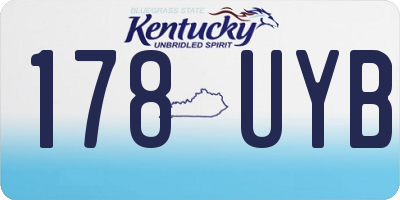 KY license plate 178UYB