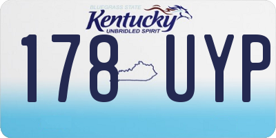 KY license plate 178UYP