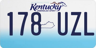 KY license plate 178UZL