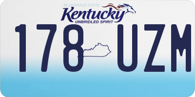 KY license plate 178UZM