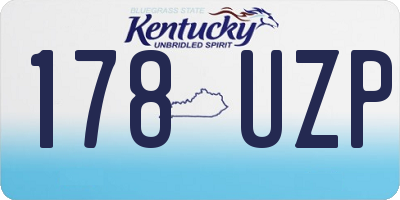KY license plate 178UZP