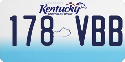 KY license plate 178VBB