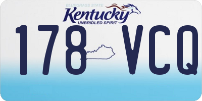 KY license plate 178VCQ