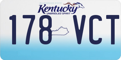 KY license plate 178VCT