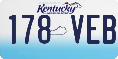 KY license plate 178VEB
