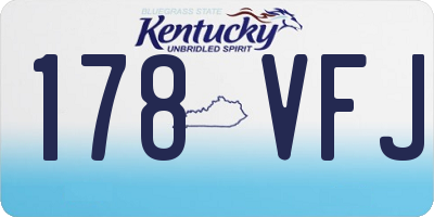 KY license plate 178VFJ