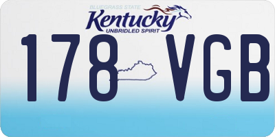 KY license plate 178VGB