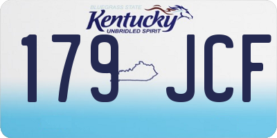 KY license plate 179JCF