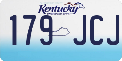 KY license plate 179JCJ