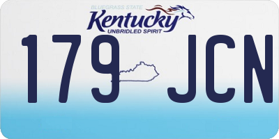 KY license plate 179JCN