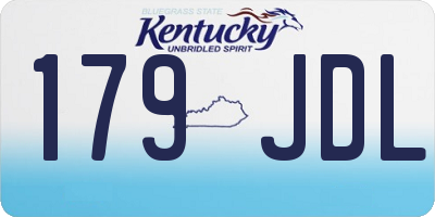 KY license plate 179JDL