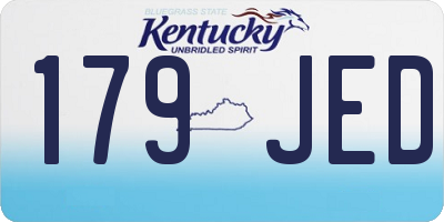KY license plate 179JED