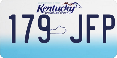 KY license plate 179JFP