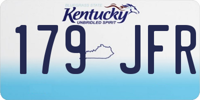 KY license plate 179JFR
