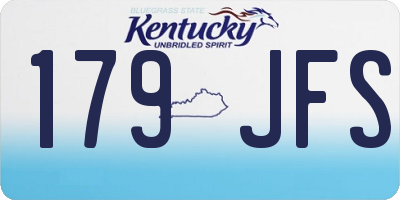 KY license plate 179JFS