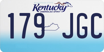 KY license plate 179JGC