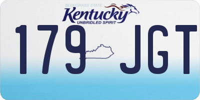 KY license plate 179JGT