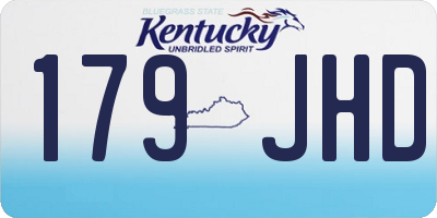 KY license plate 179JHD