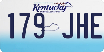 KY license plate 179JHE