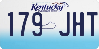 KY license plate 179JHT