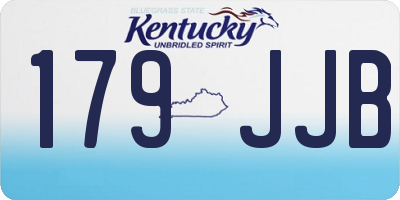 KY license plate 179JJB