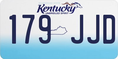KY license plate 179JJD