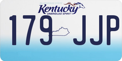 KY license plate 179JJP