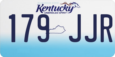 KY license plate 179JJR