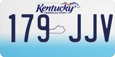 KY license plate 179JJV