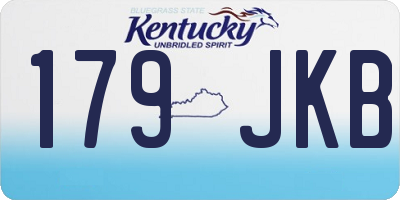 KY license plate 179JKB