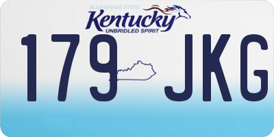 KY license plate 179JKG
