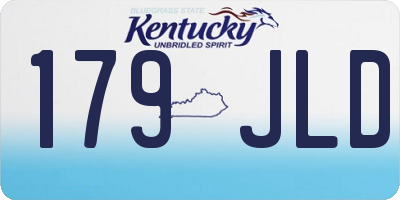 KY license plate 179JLD