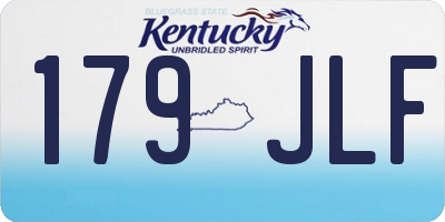 KY license plate 179JLF