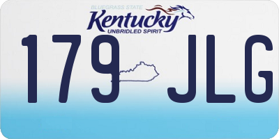 KY license plate 179JLG