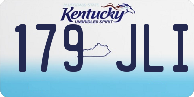 KY license plate 179JLI