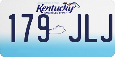 KY license plate 179JLJ