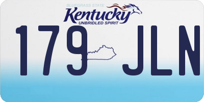 KY license plate 179JLN