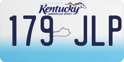 KY license plate 179JLP