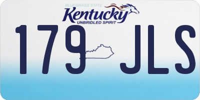 KY license plate 179JLS