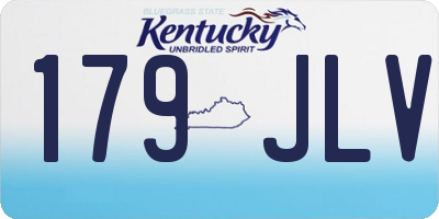 KY license plate 179JLV