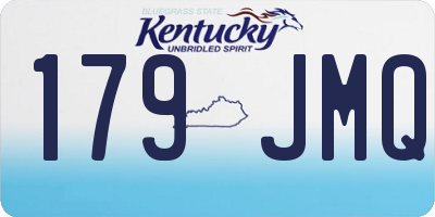 KY license plate 179JMQ