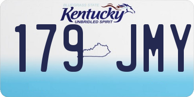 KY license plate 179JMY