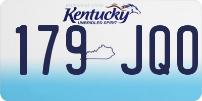 KY license plate 179JQO