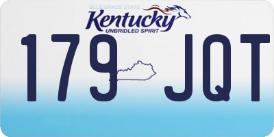 KY license plate 179JQT