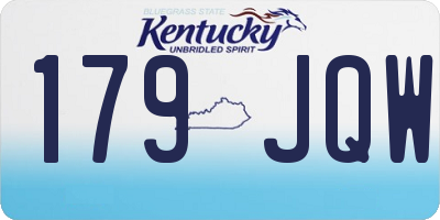 KY license plate 179JQW