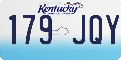 KY license plate 179JQY