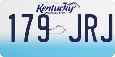 KY license plate 179JRJ