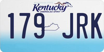 KY license plate 179JRK