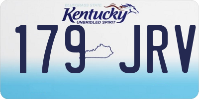 KY license plate 179JRV
